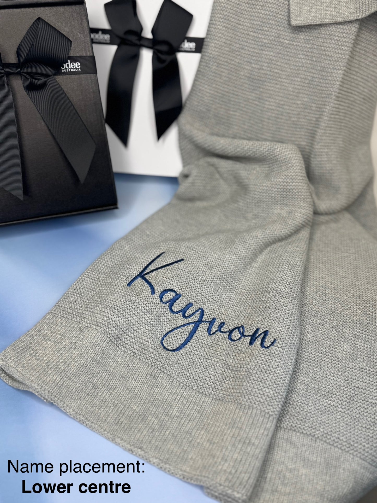 Personalised Baby Knit Blanket