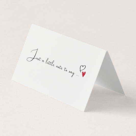 Hand Written Card